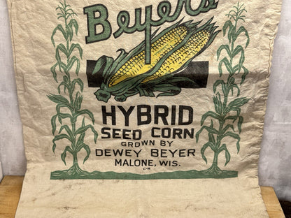 Beyers Feed Sack Vintage Malone Wi Advertisement #1147