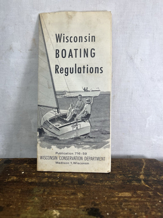 Wisconsin Boating Regulations Vintage 