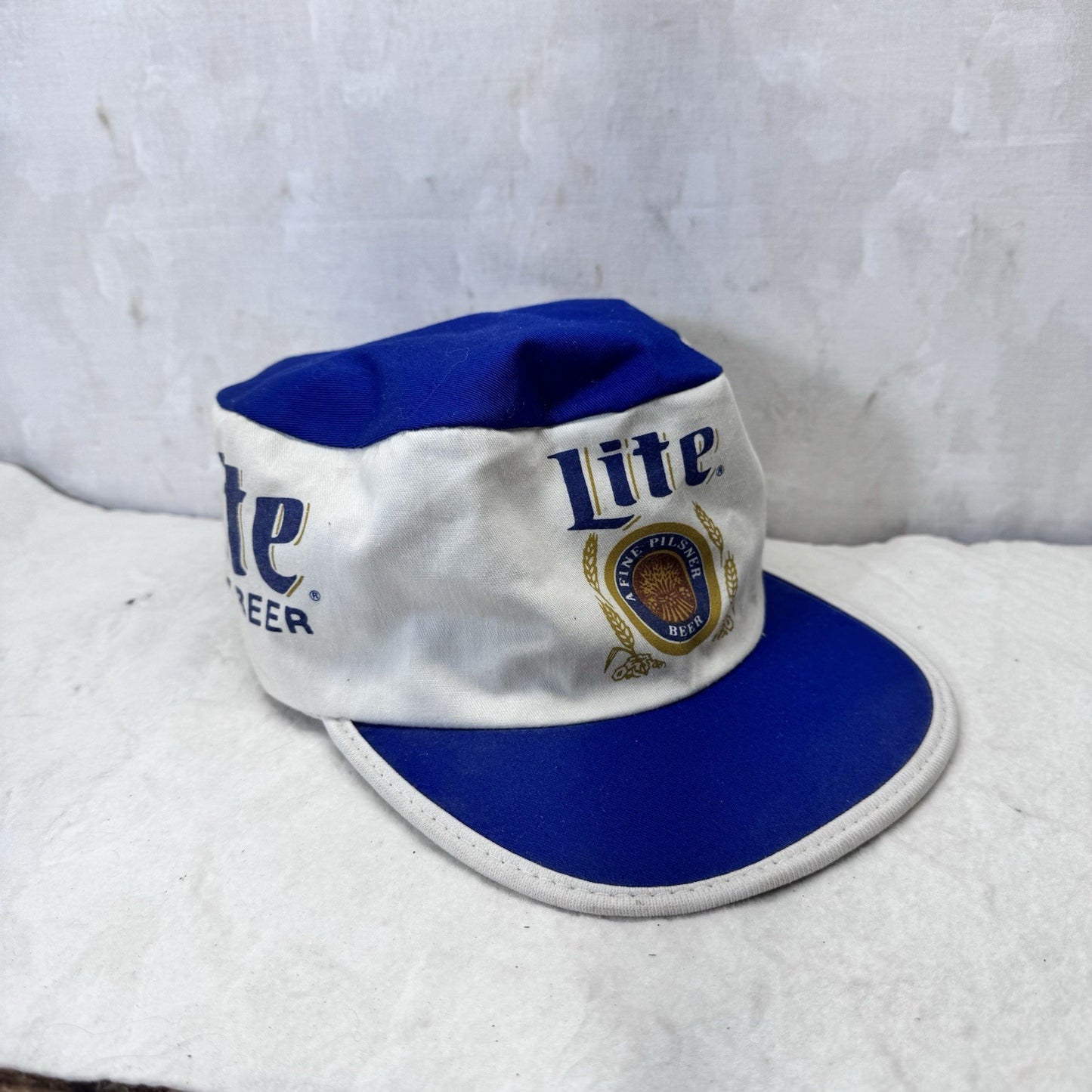 Miller Lite Painters Cap Hat Vintage 