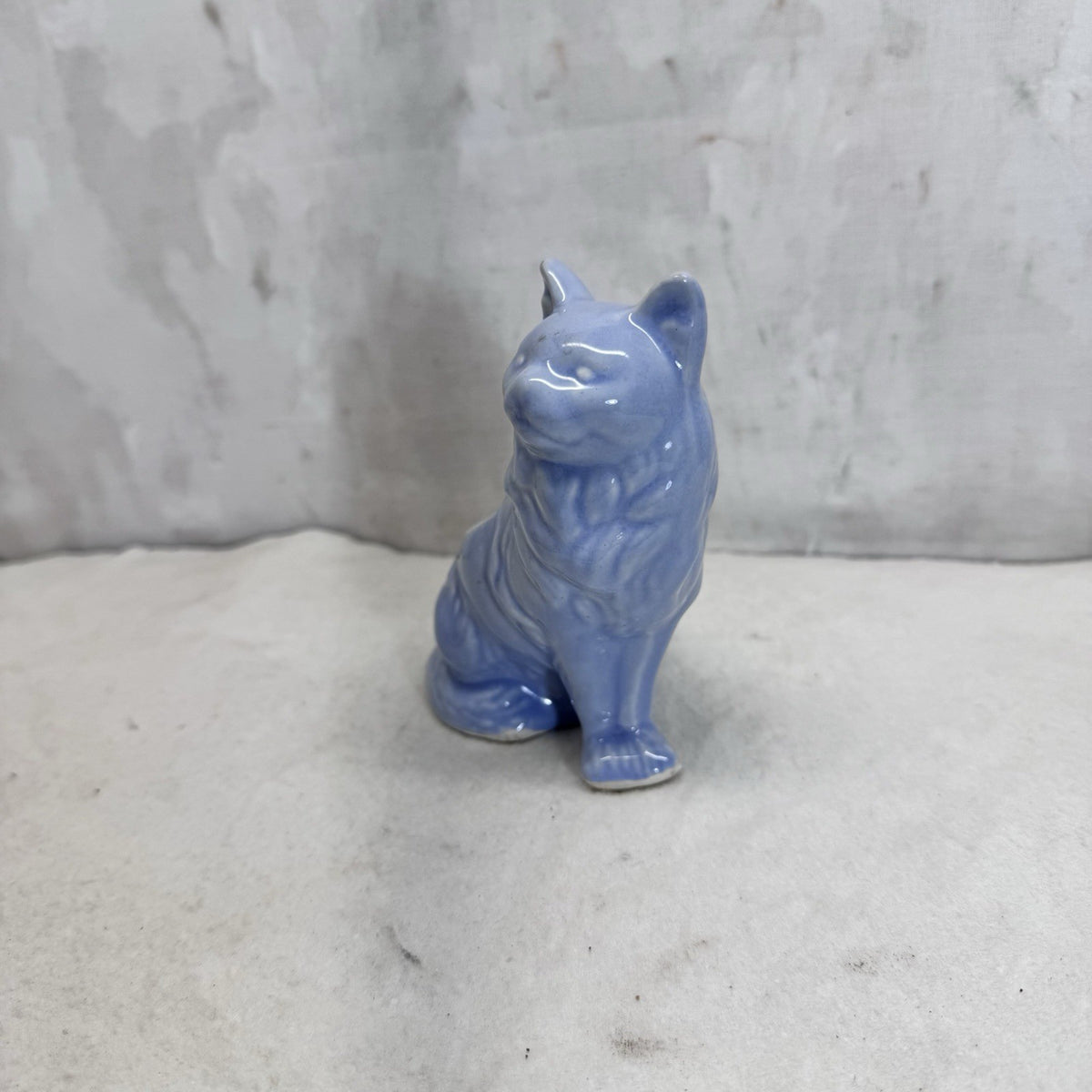Blue Cat Pottery Planter Vintage 