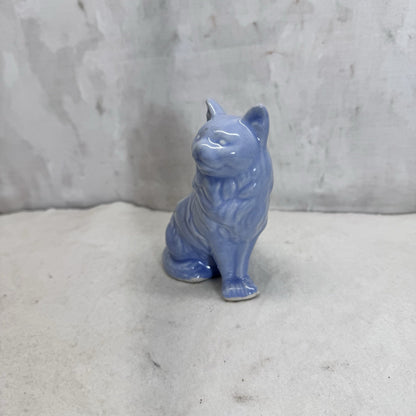 Blue Cat Pottery Planter Vintage 