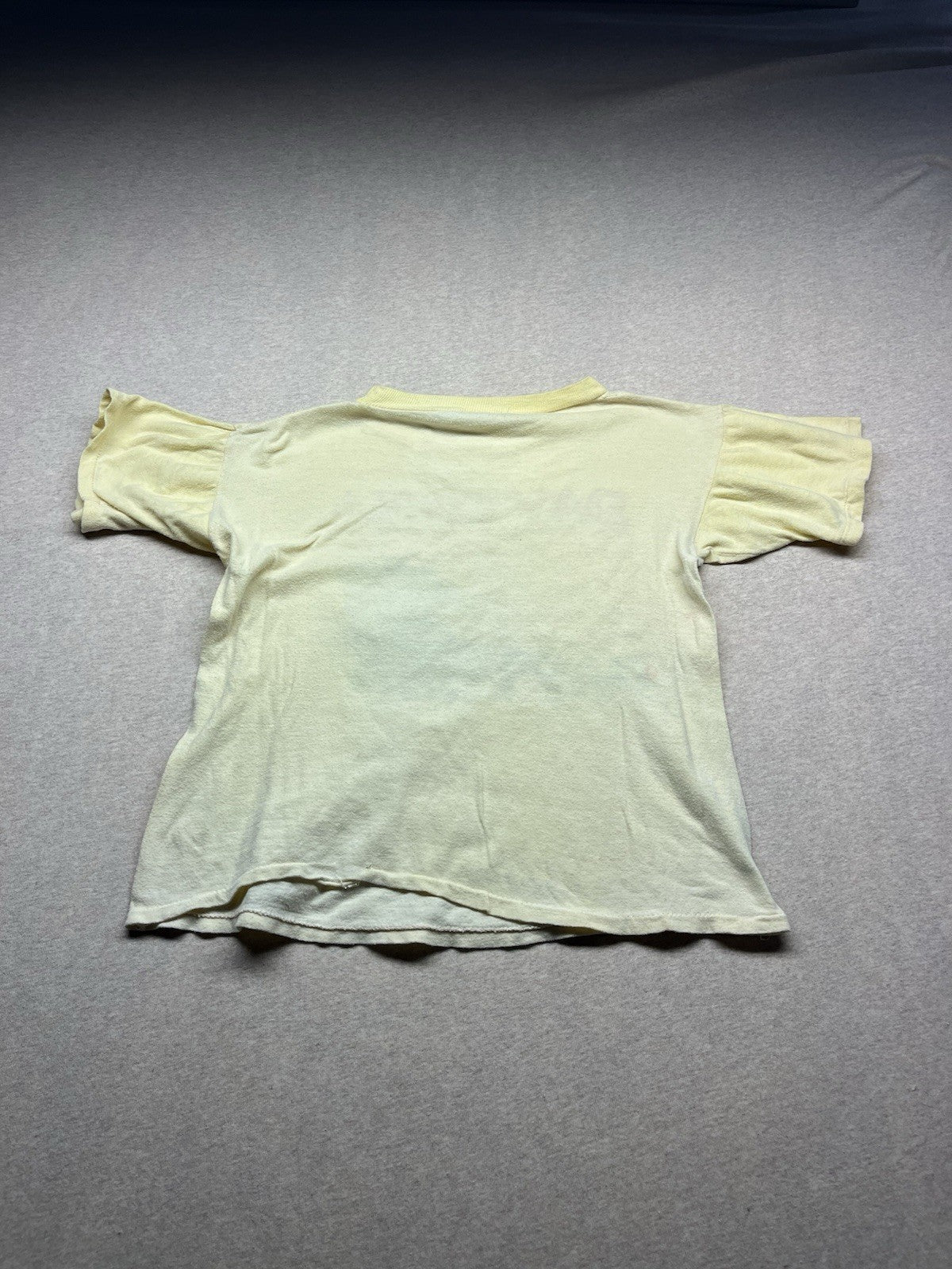 1980s Unisex S Sleeve Yellow Daytona Tshirt