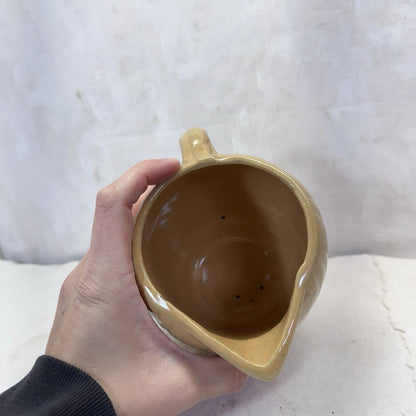 Paul Sielaff Shiocton Wisconsin Stoneware Pitcher Vintage Advertising