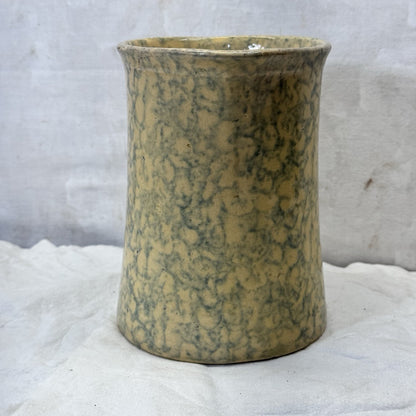 Stoneware Spongeware Pottery Pitcher Vintage
