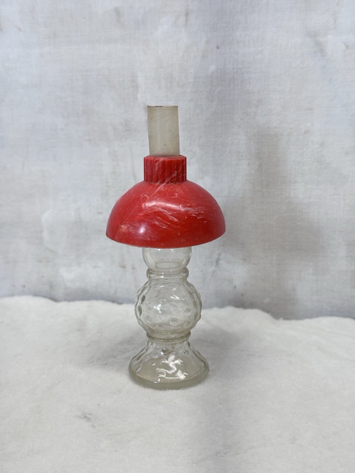 Vintage Toy Doll Glass Mini Lamp Avon Perfume Bottle