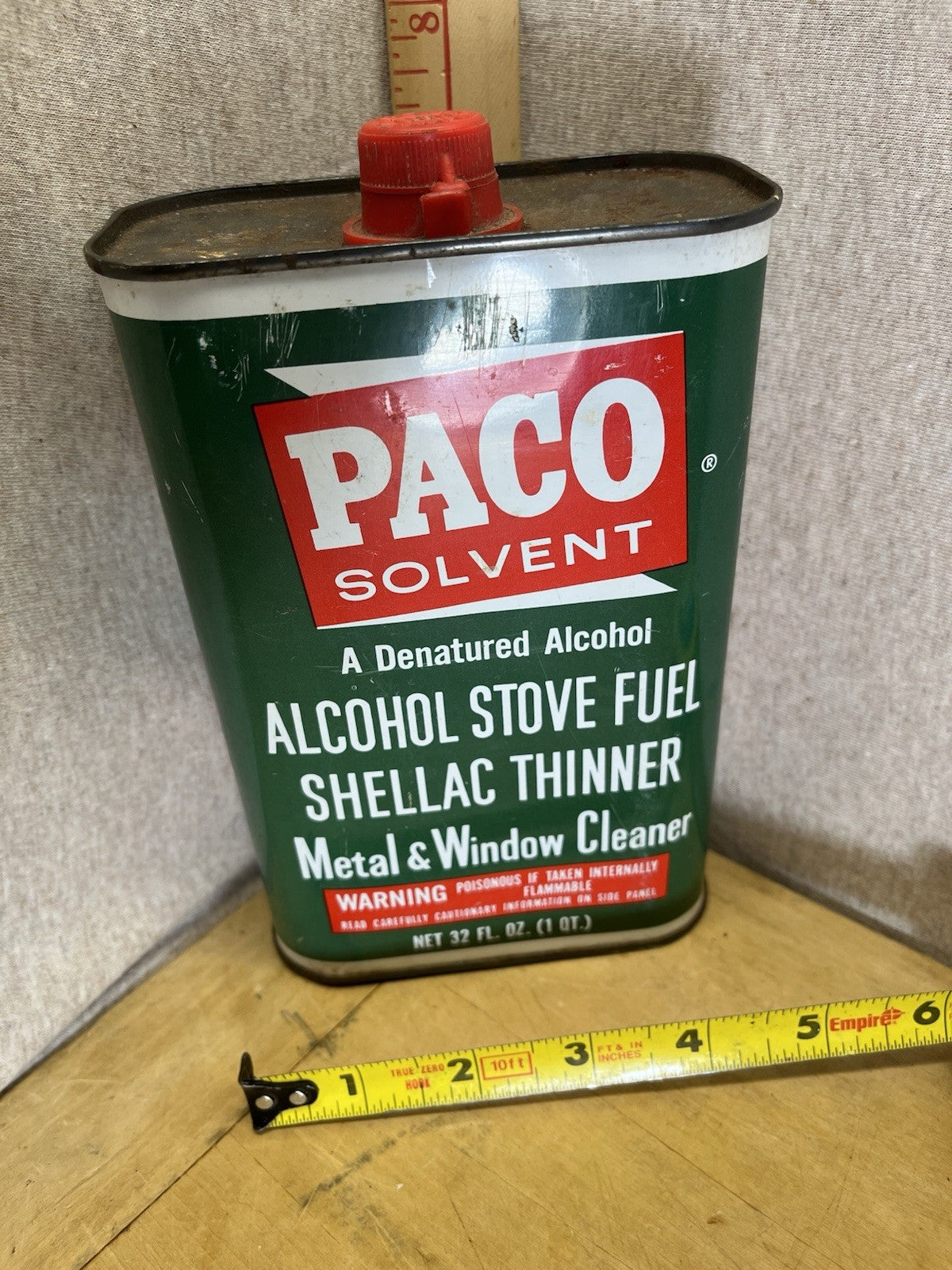 Paco Solvent Empty Vintage Tin