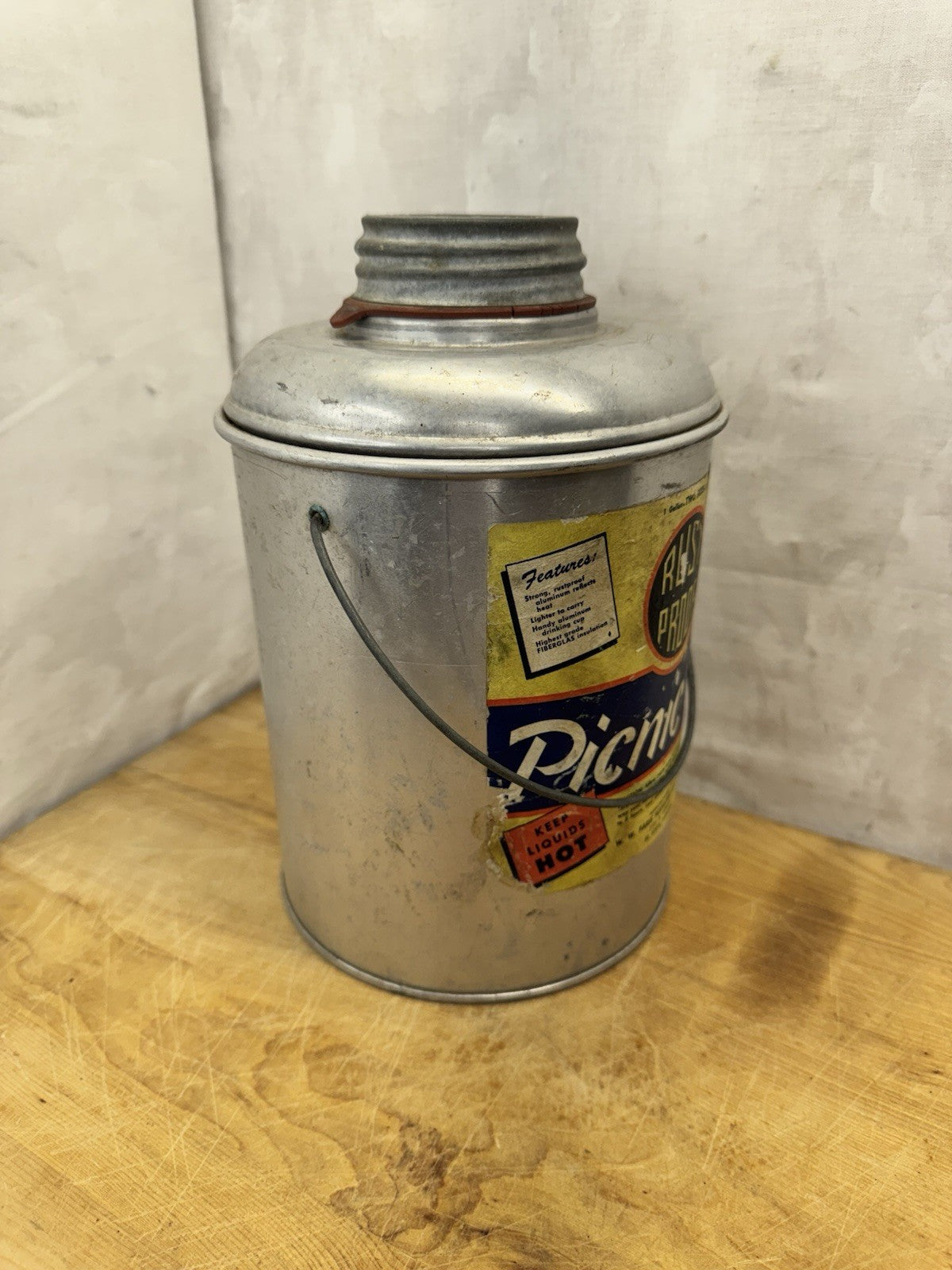 Metal Picnic Jug Vintage #1211