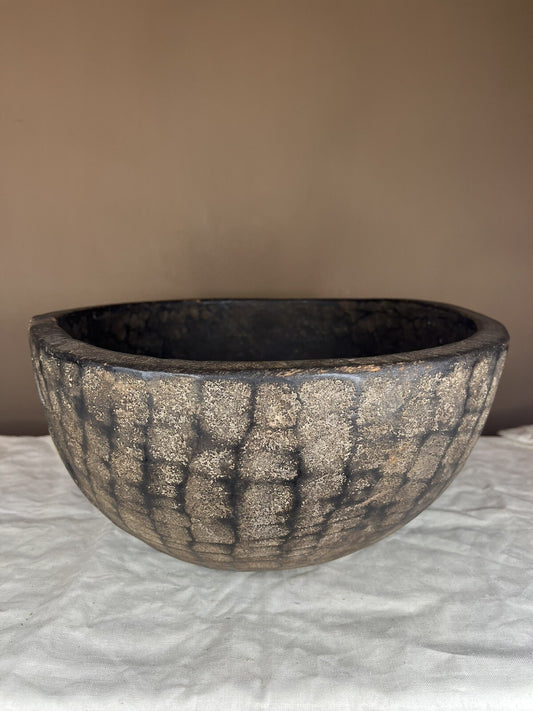 Primitive Antique Hand Carved Large Wood Bowl,home Decor,farm Decor,collectible 