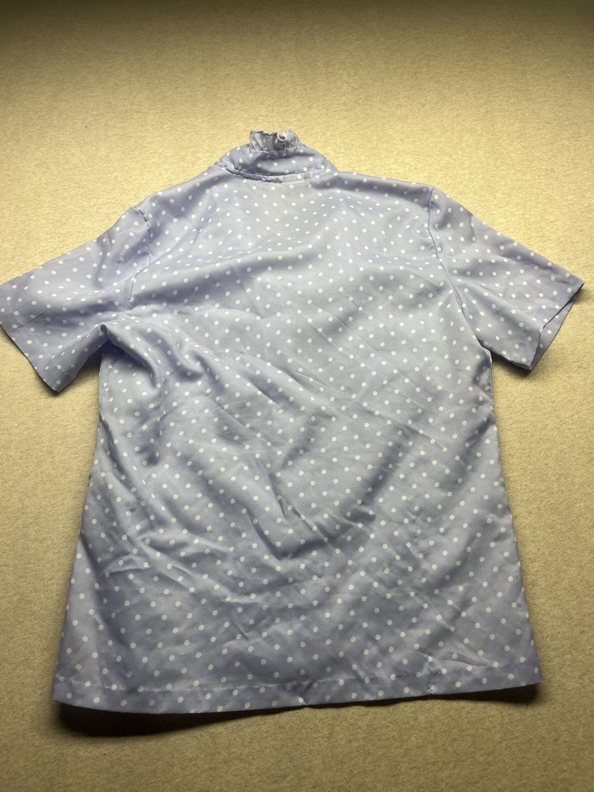 1970s, 80s Women’s Purple Ruffled S Sleeve Top