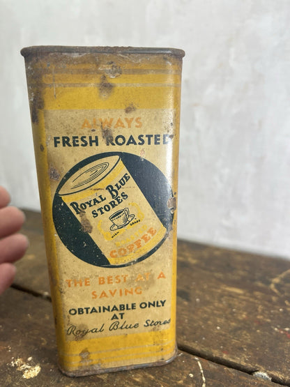 Royal Blue Stores Allspice Tin Vintage 