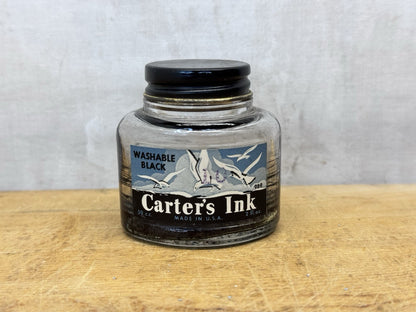 Carters Black Ink Bottle Vtg #S-1619