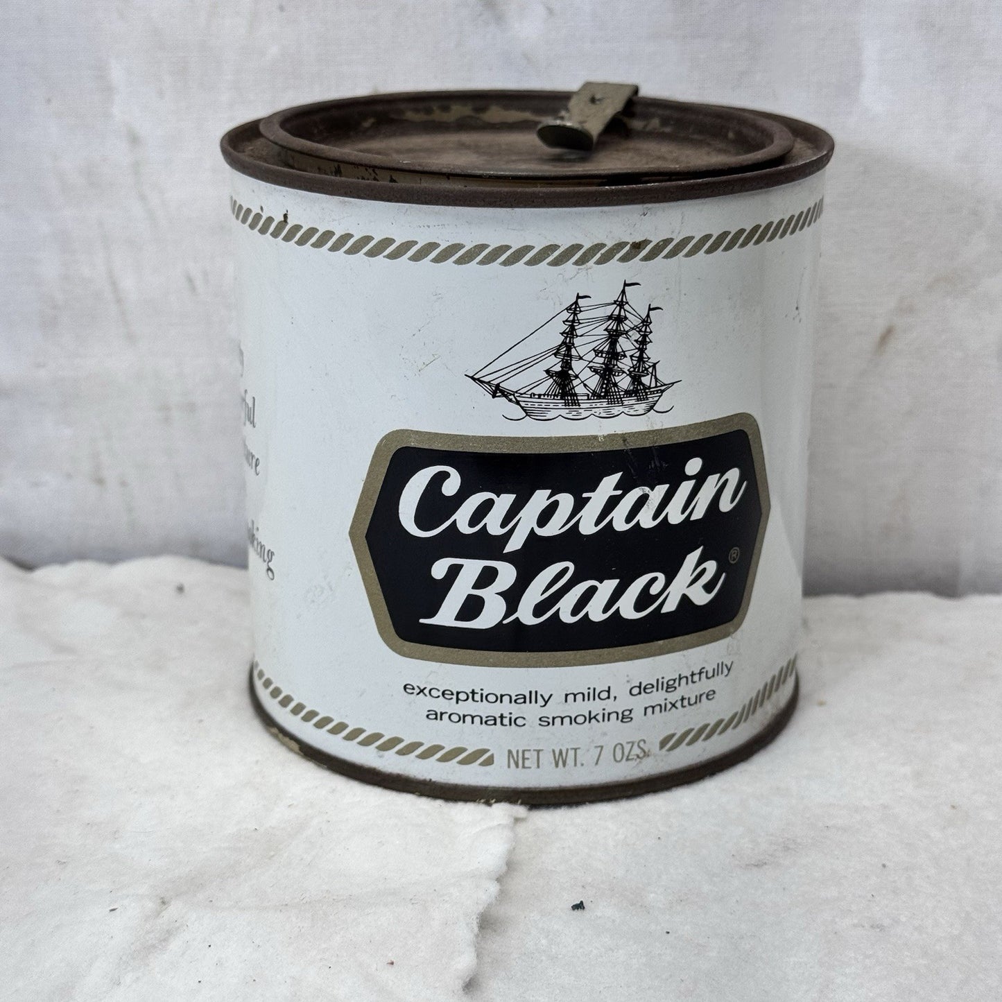 Captain Black Empty Vintage Tobacco Can