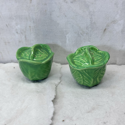 Lettuce Cabbage Vintage Salt Pepper Shakers