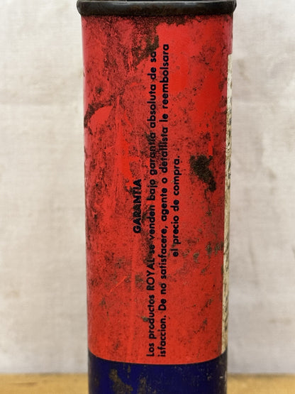 Vintage Royal Hydraulic Jack Oil Tin #1091
