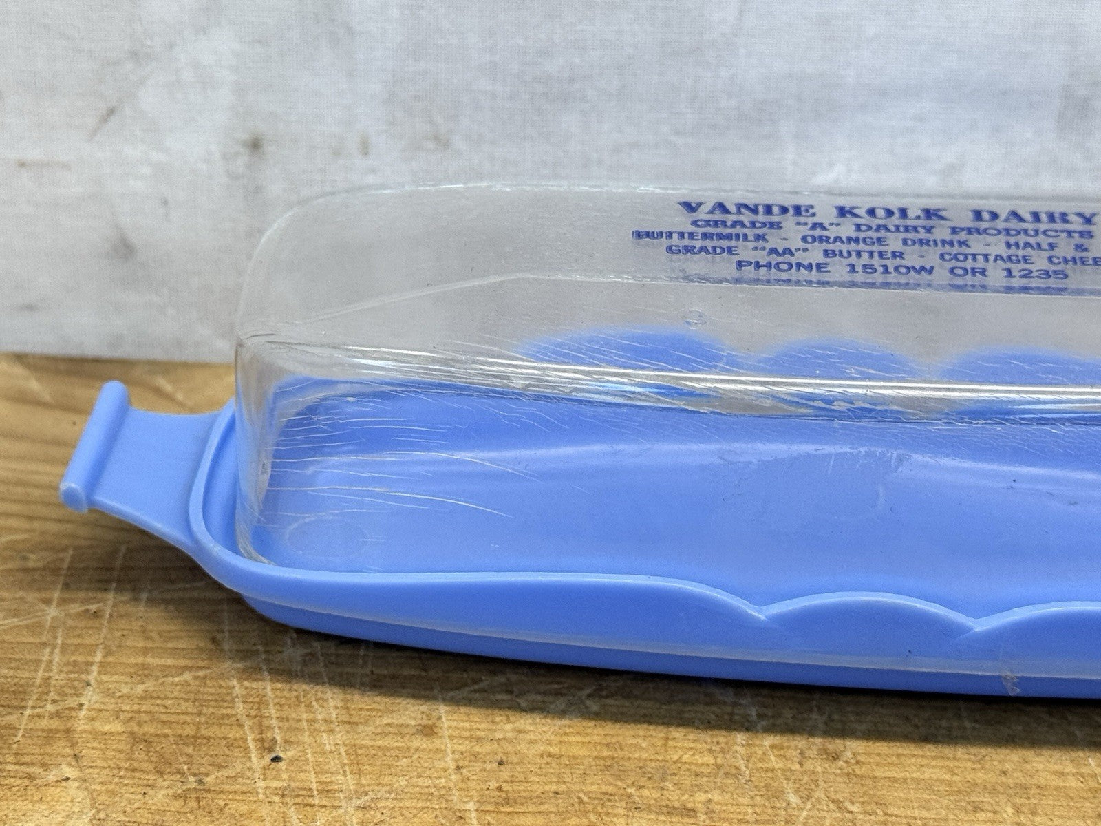 Vande Kolk Dairy Waupun Wisconsin Butter Ad Container #1443