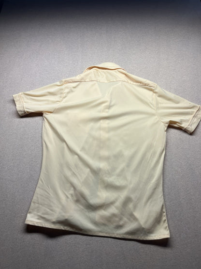 1980s Men’s Pale Yellow Shirt