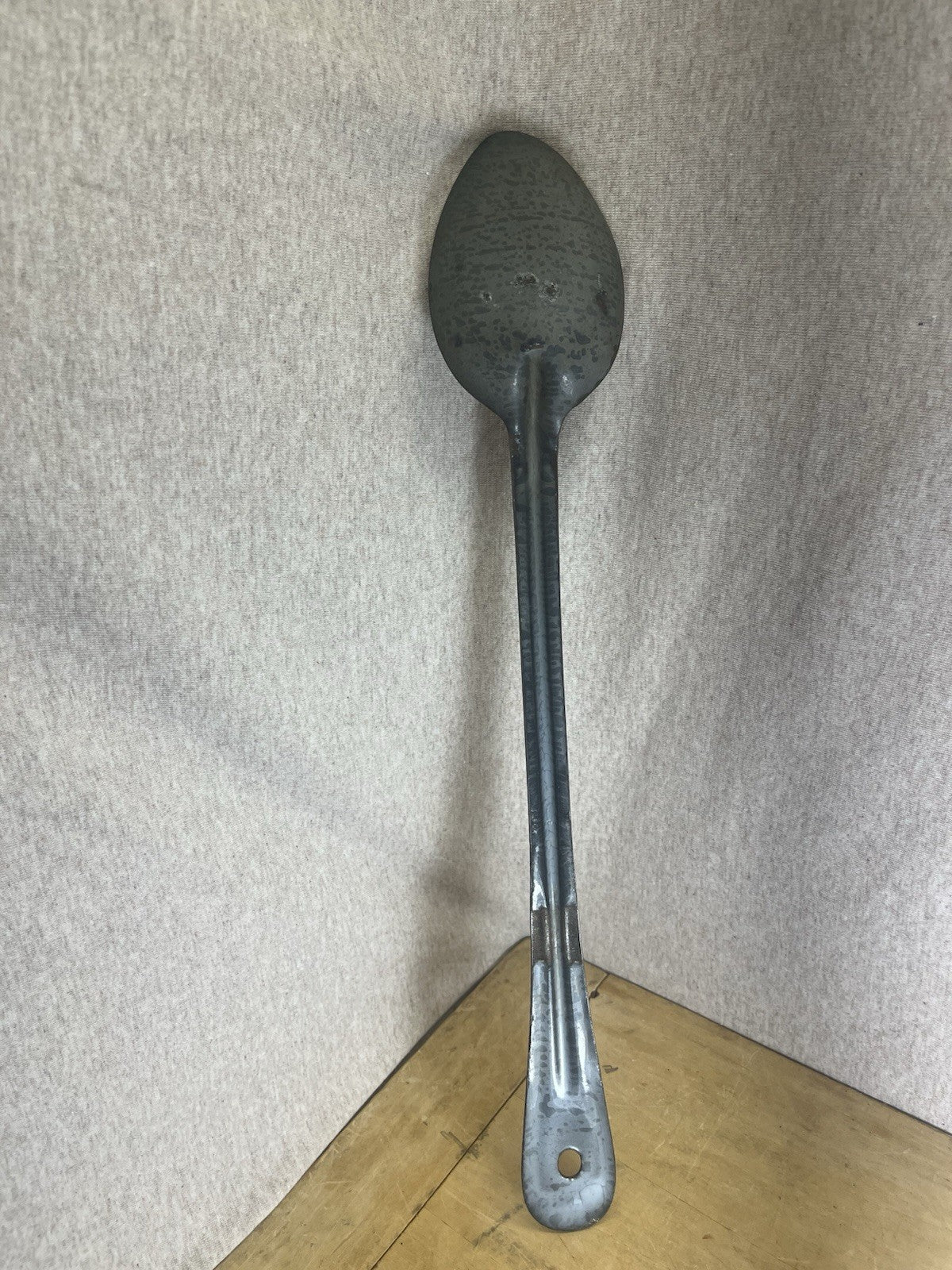 Grey Enamel 15 1/4” Spoon