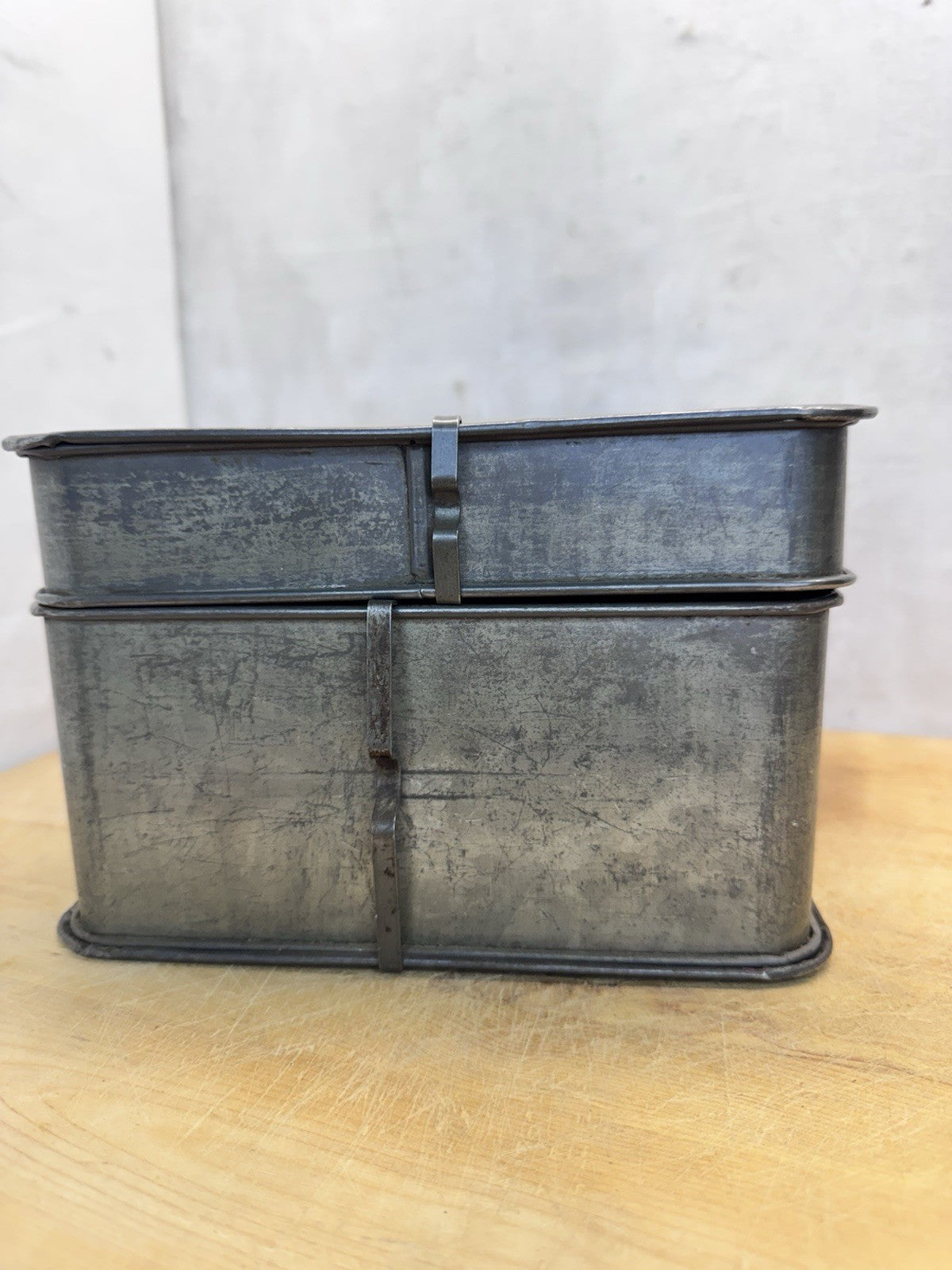 Antique Angel food Tin Mold With Lid  #1494