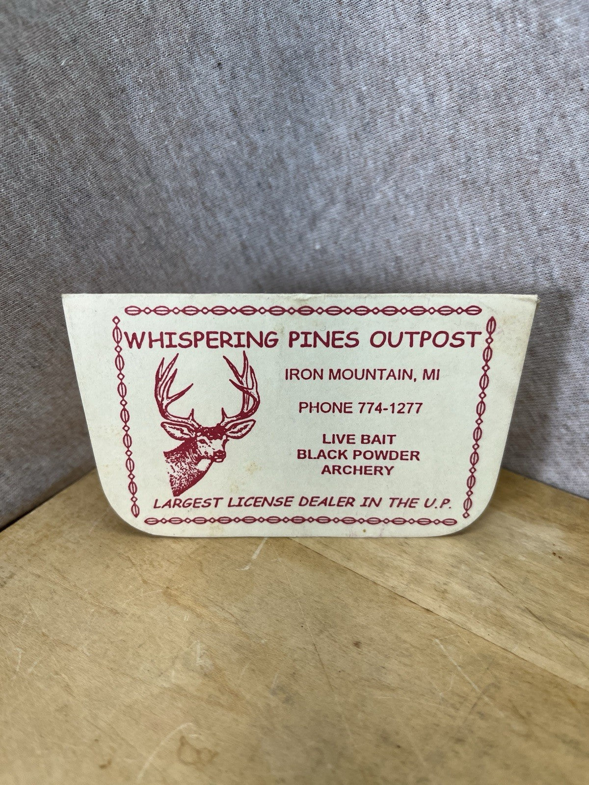 Whispering Pines Outpost Advertisement Iron Mountain Michigan 