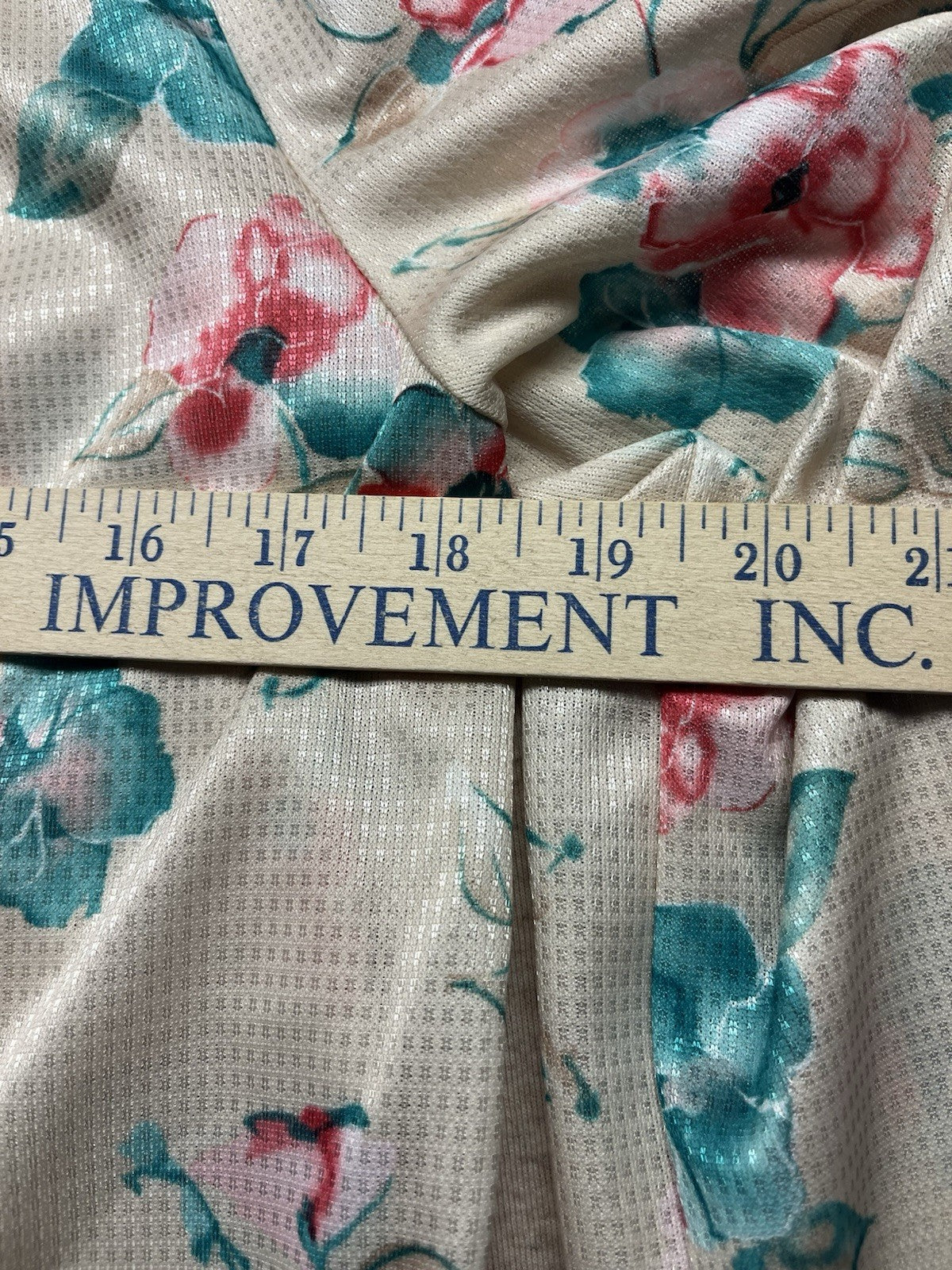 1970s, 80s Women’s L Sleeve Floral Print Knit Top