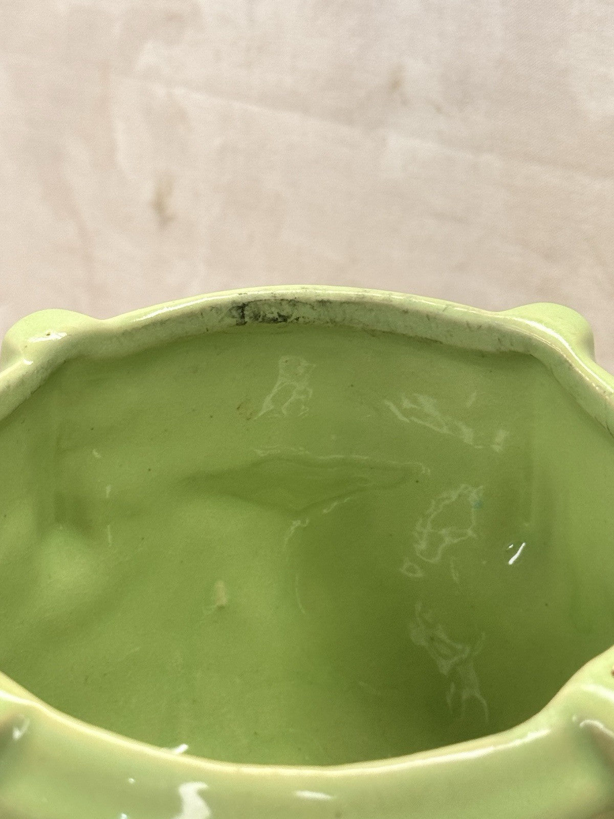 McCoy Green Planter Vtg #S-1539