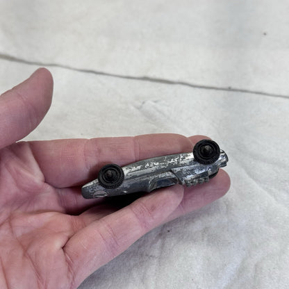 Vintage Tootsie Toy Indie Style Race Car Silver 