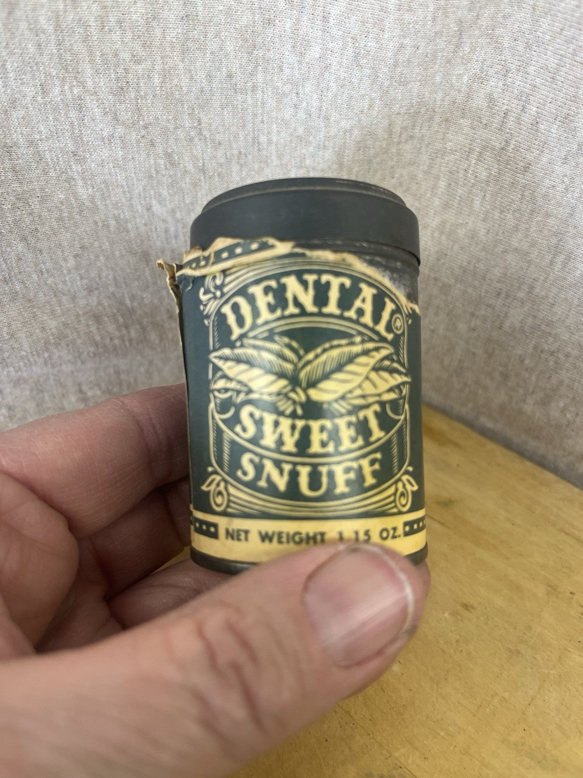 Dental Sweet Snuff Tobacco Empty Tin