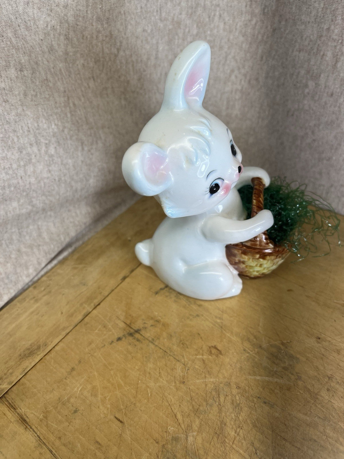 Norcrest Vintage Easter Rabbit W/basket