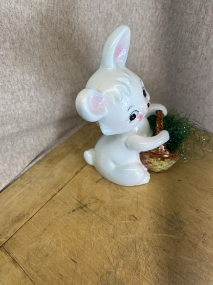 Norcrest Vintage Easter Rabbit W/basket
