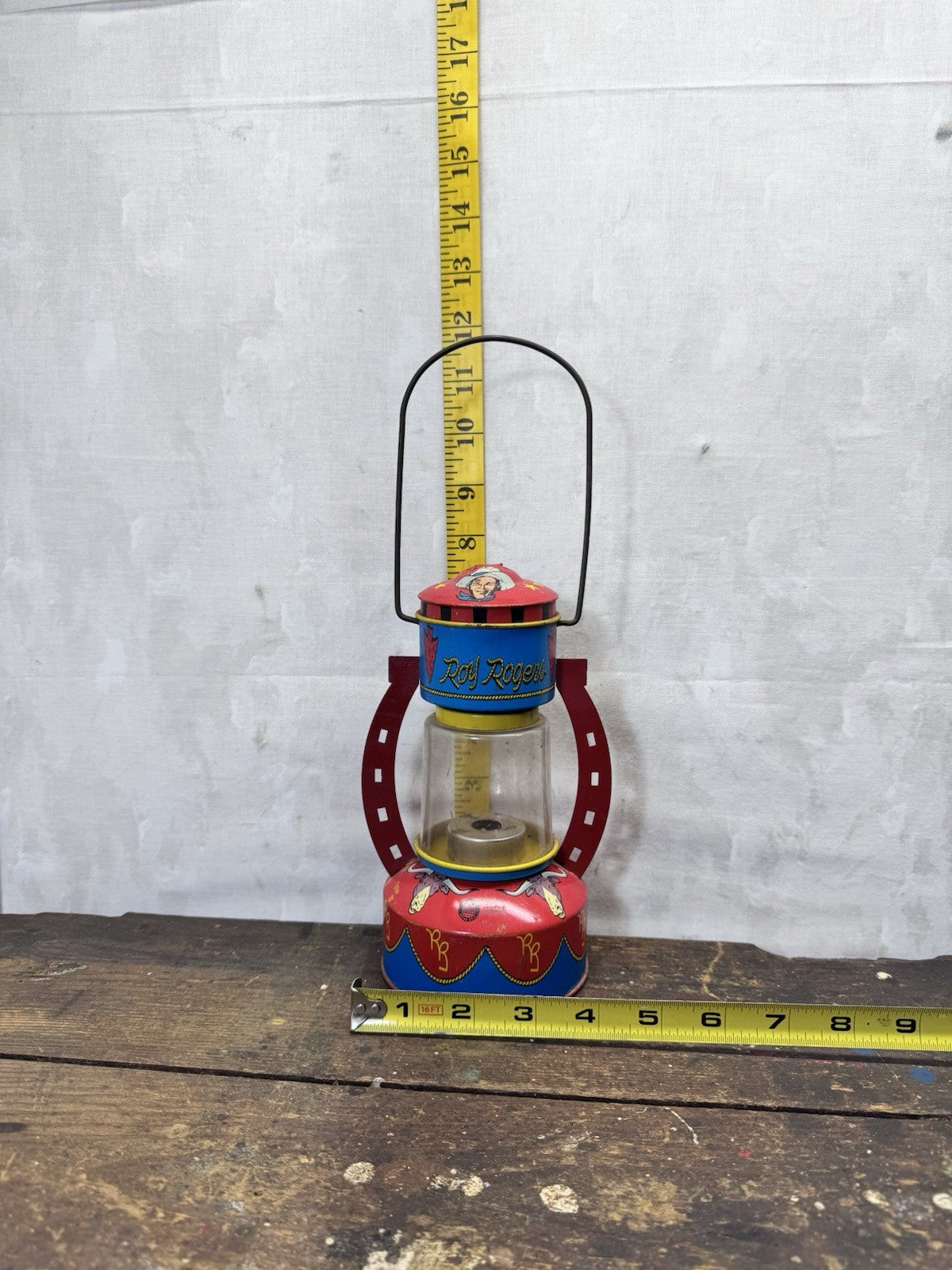 Roy Rogers Ohio Arts Tin Litho Child’s Toy Lantern  Vintage