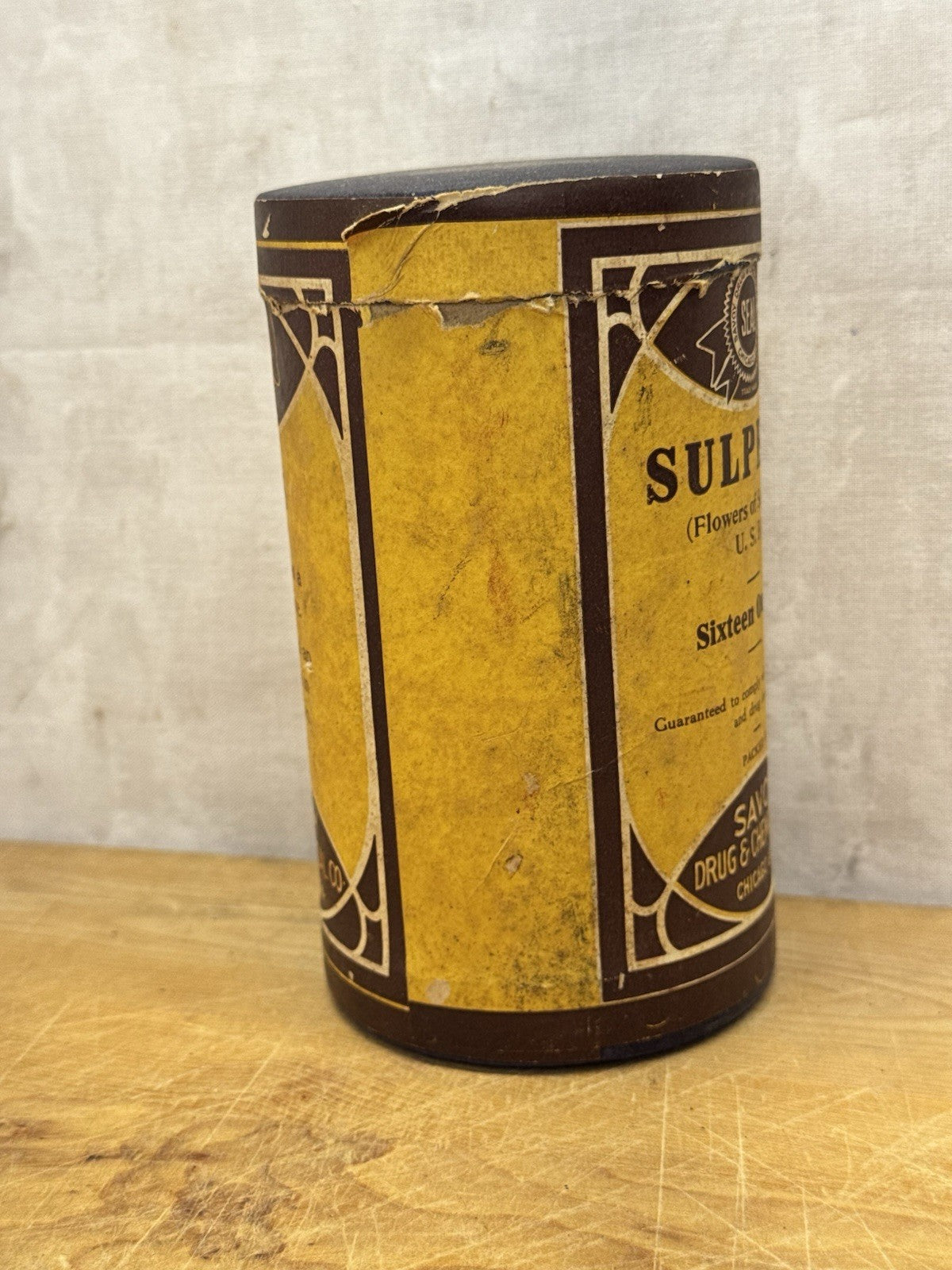 Savoy Drug & Chemical Co Container Empty Antique #1177