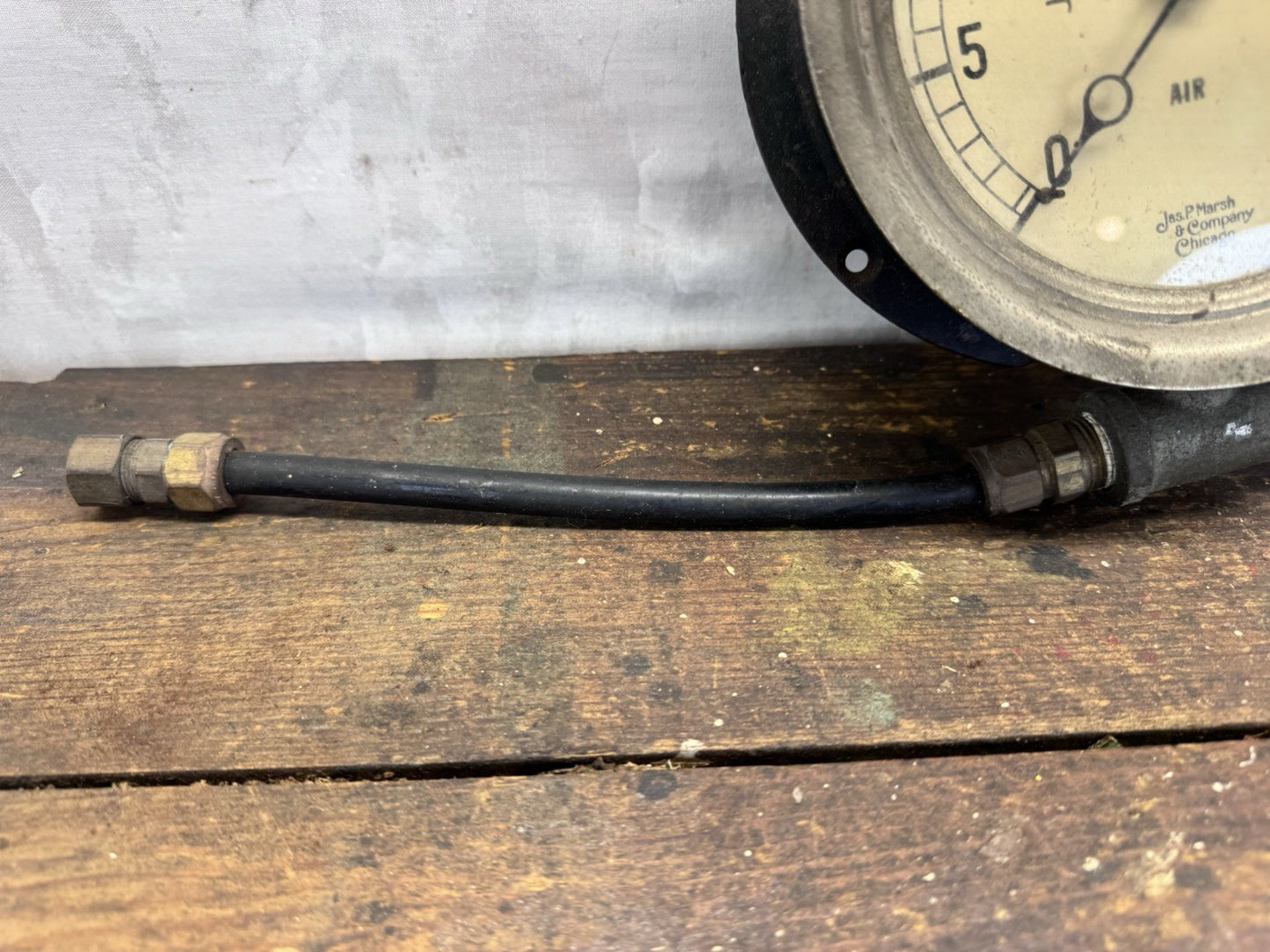 Vintage Industrial Air Pressure Gauge. #1013