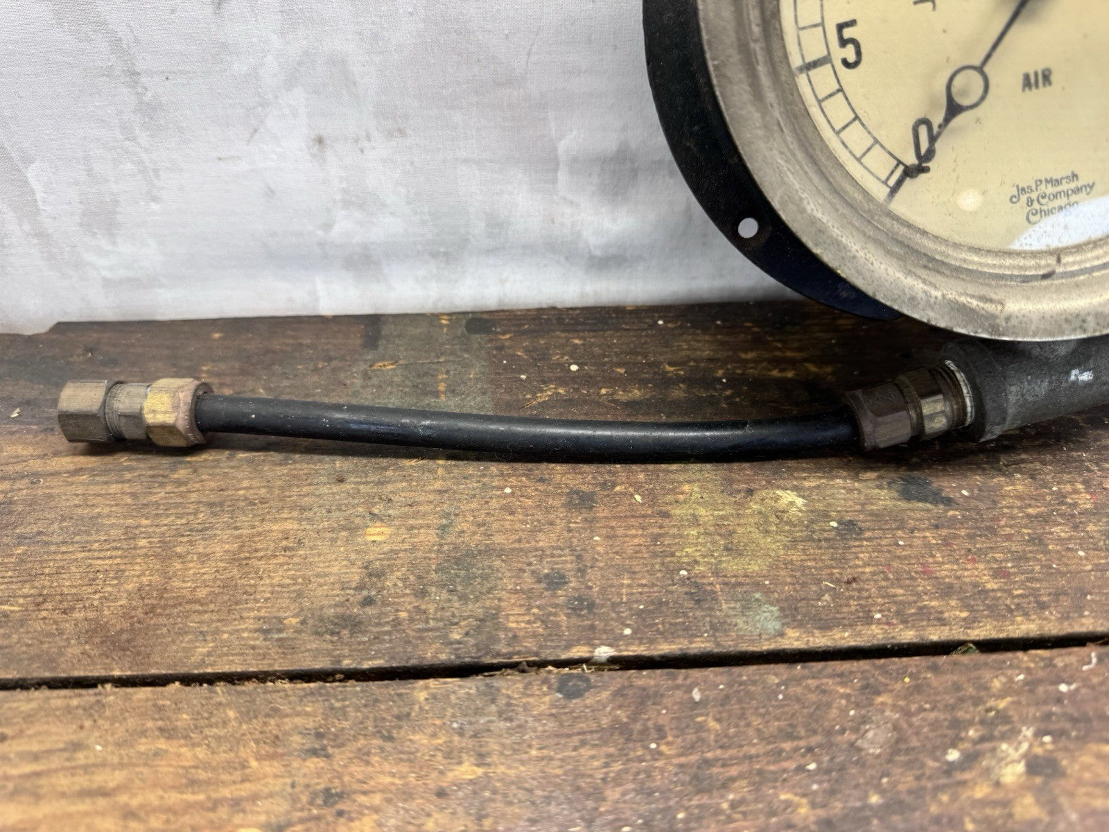 Vintage Industrial Air Pressure Gauge. #1013