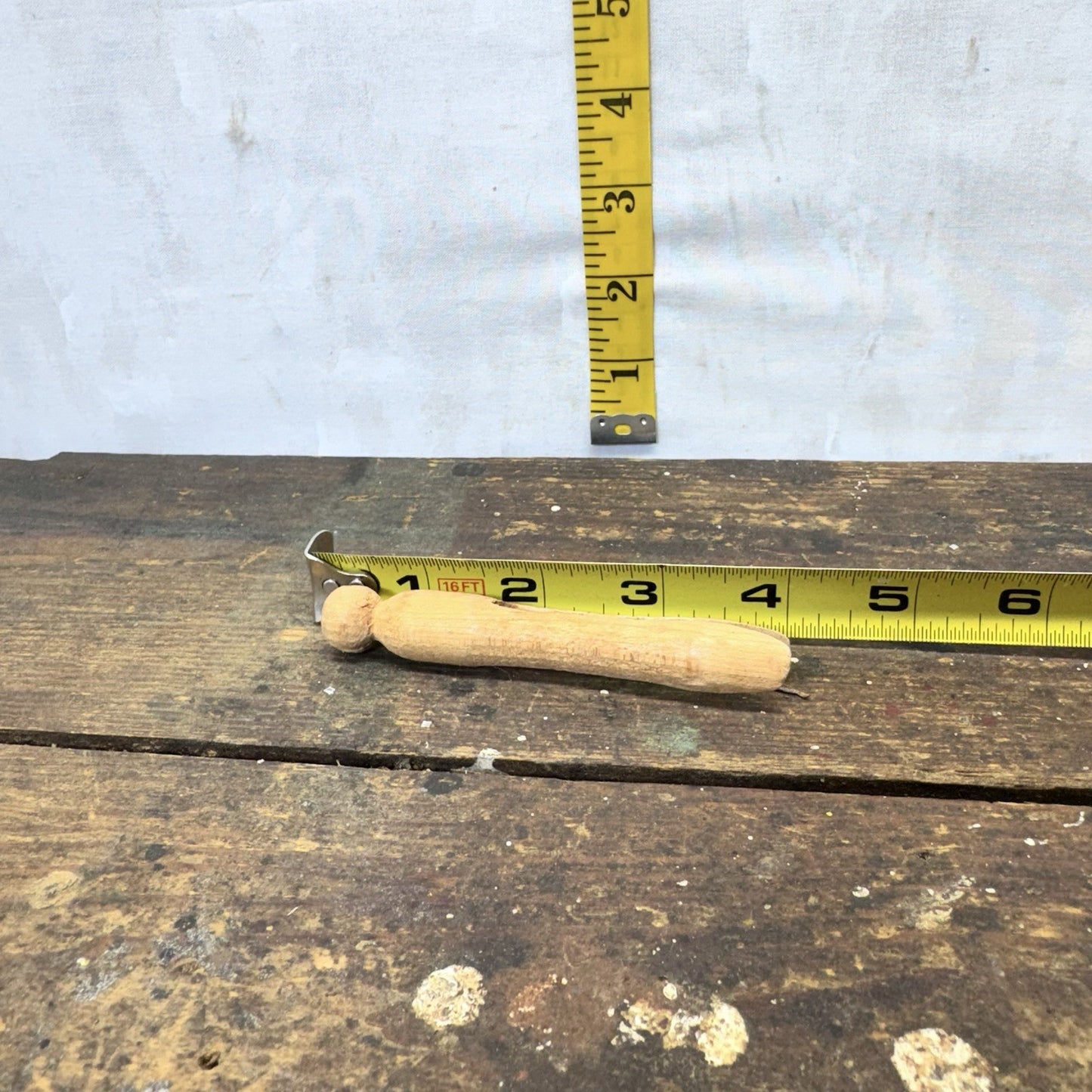 22 Vintage Round Wooden Clothespins 