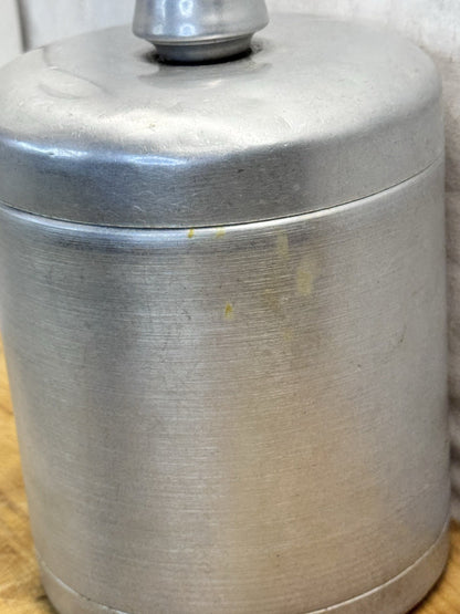Heller Hostess Ware Coffee Silver Canister vtg #1291