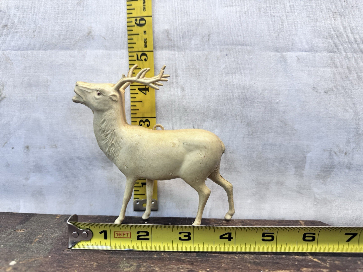 Plastic Reindeer Vintage Christmas #1054