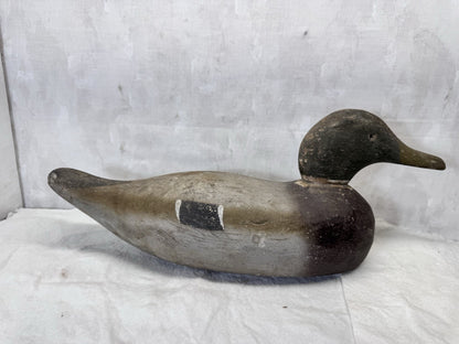 Vintage Wooden Painted Hunting Duck Decoy