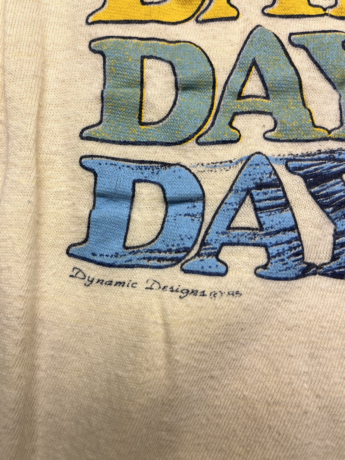 1980s Unisex S Sleeve Yellow Daytona Tshirt