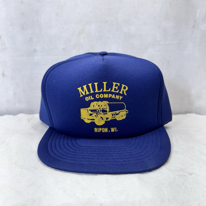 Miller Oil Company Ripon Wisconsin SnapBack Hat Vintage NOS