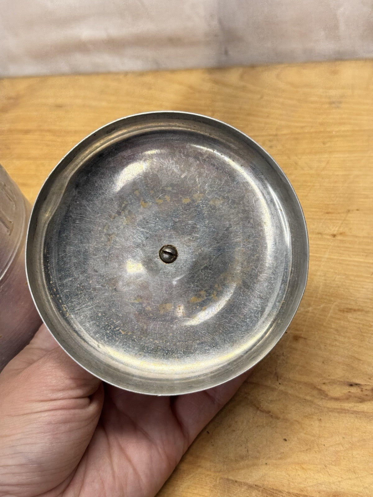 Aluminum Tea Canister Hostessware Vtg #1361