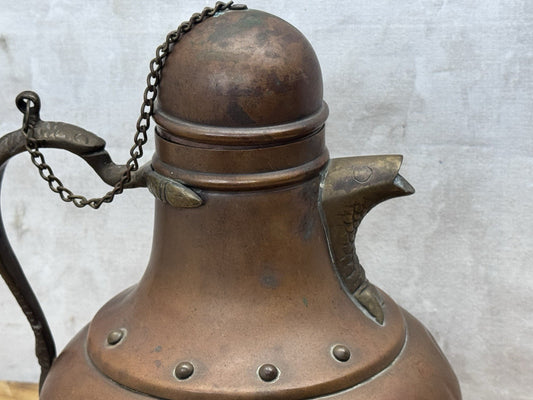 Copper Tea Pot #1234 Vtg