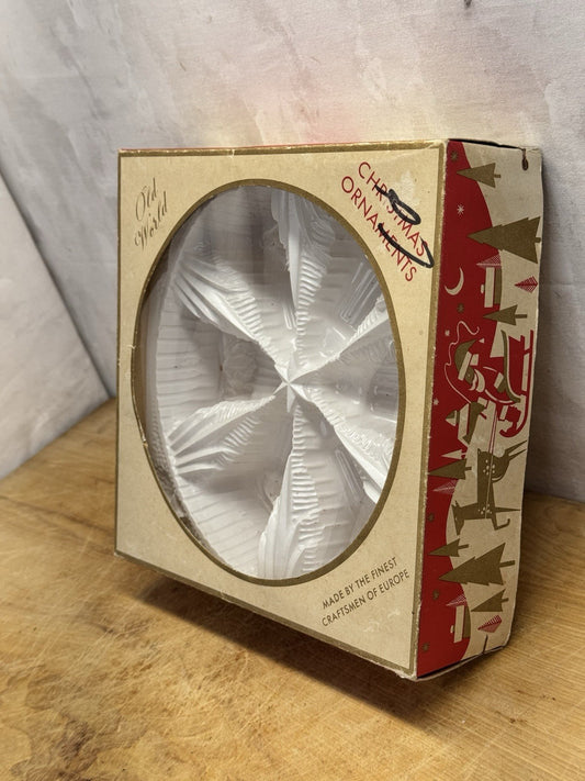 Old World West Germany Christmas Ornament Box Empty  #1383