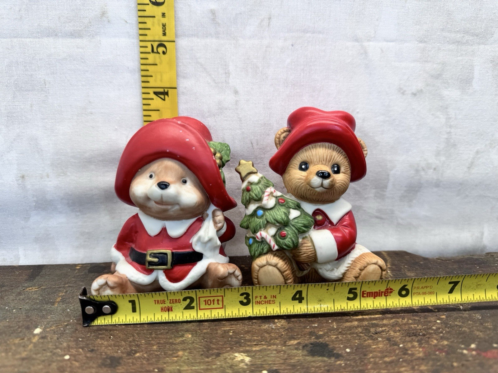 Teddy Bear Christmas Figurines Homco #1423