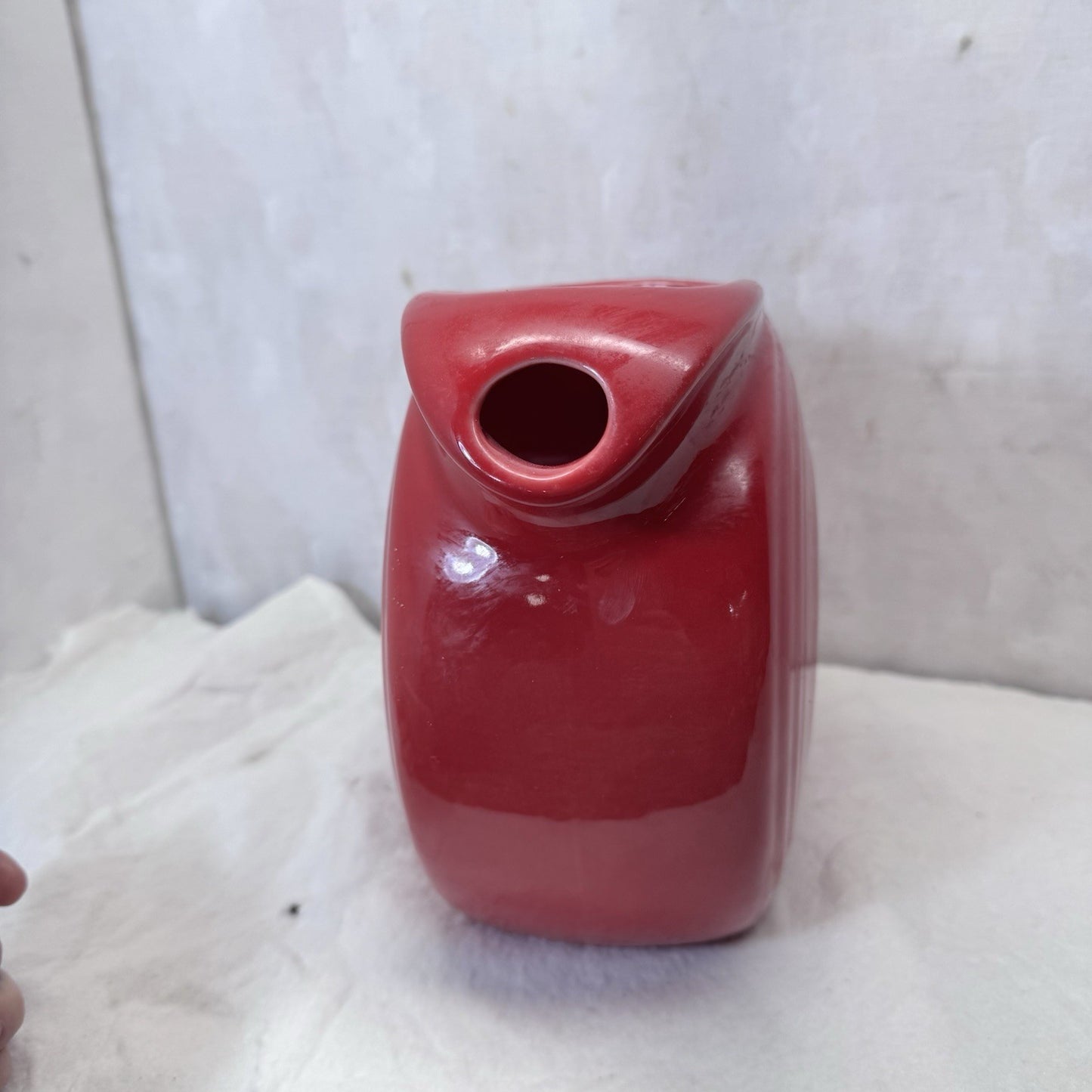 Red Fiesta Pitcher Vintage Disc