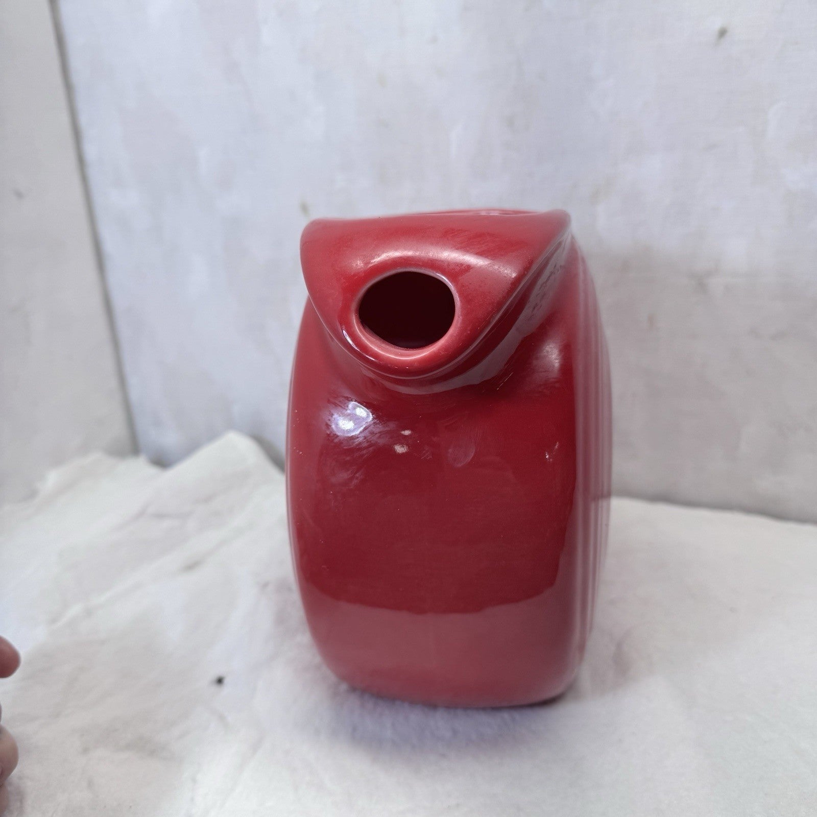 Red Fiesta Pitcher Vintage Disc