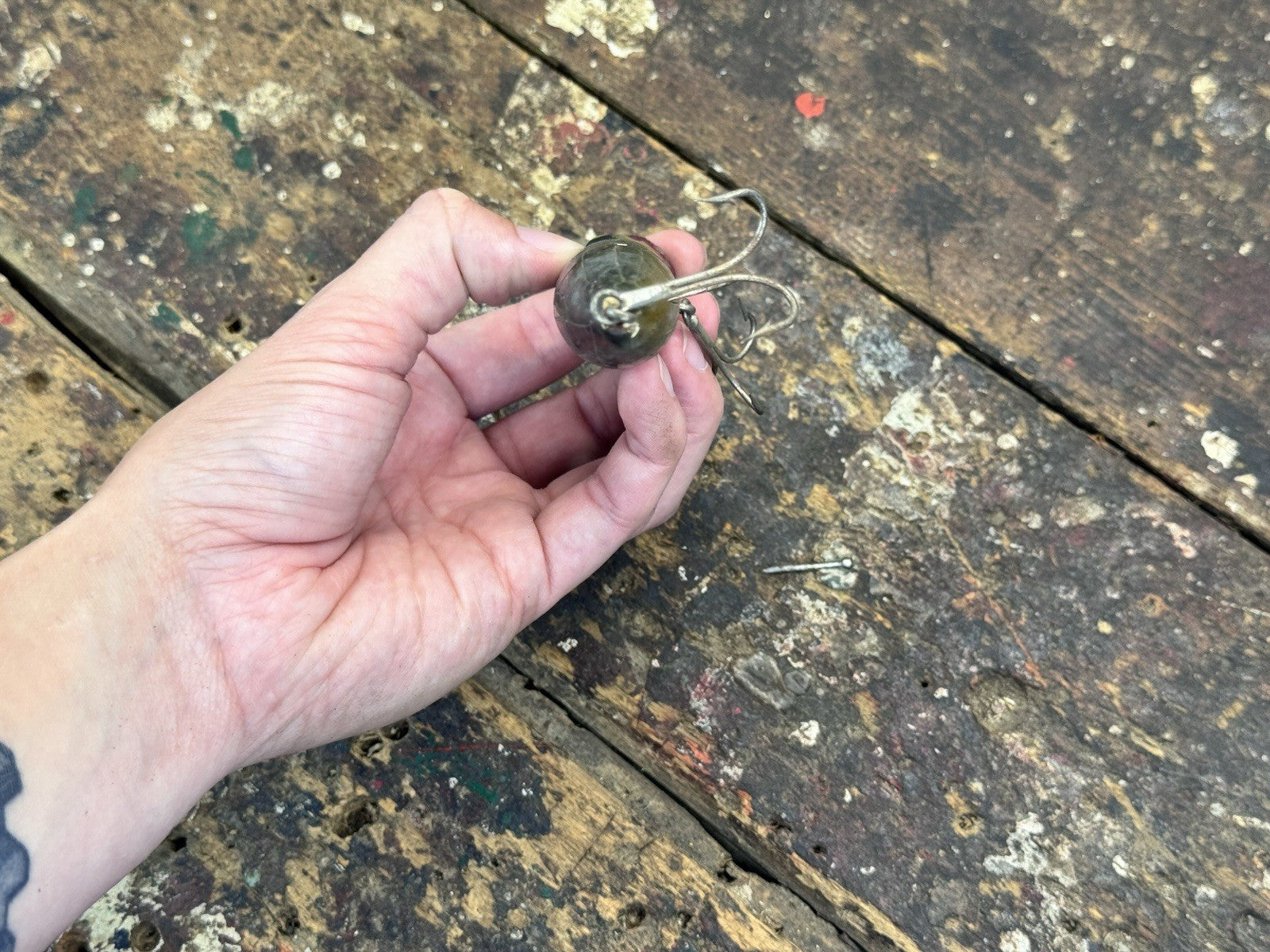 Antique Wood Fishing Lure #1003