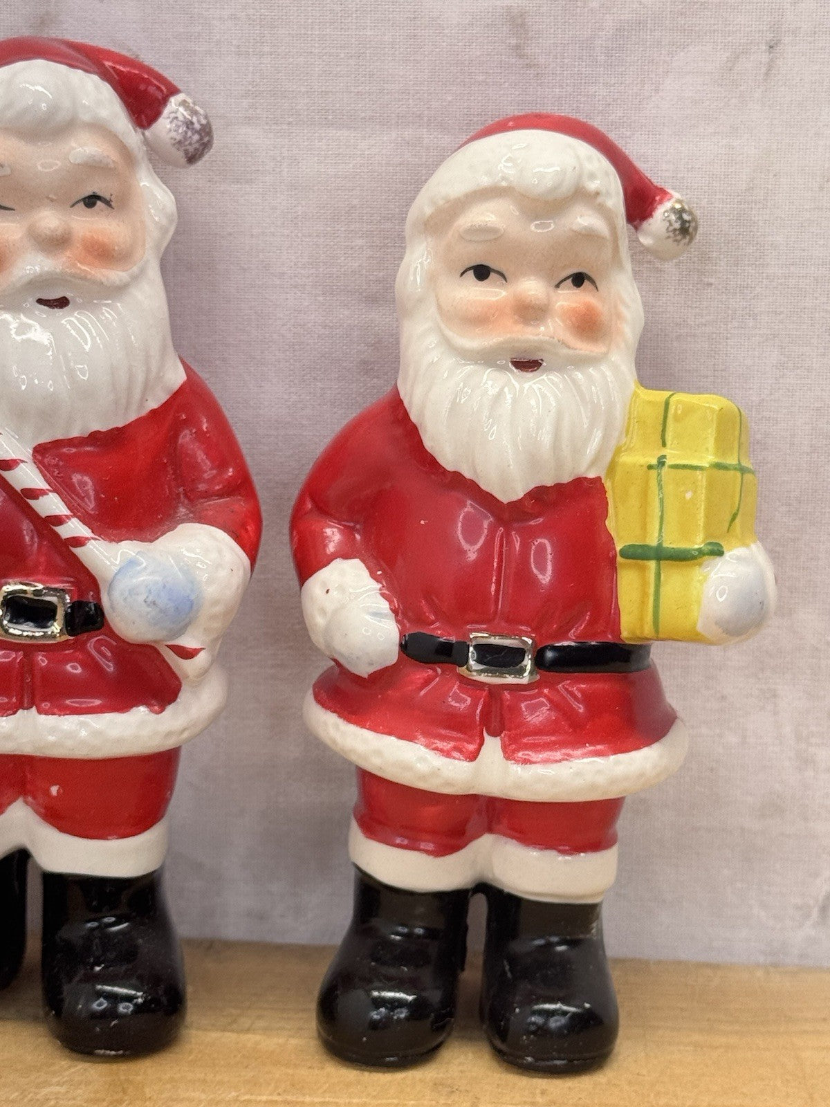 Ceramic Santa clause Figurines Made In Japan #1140