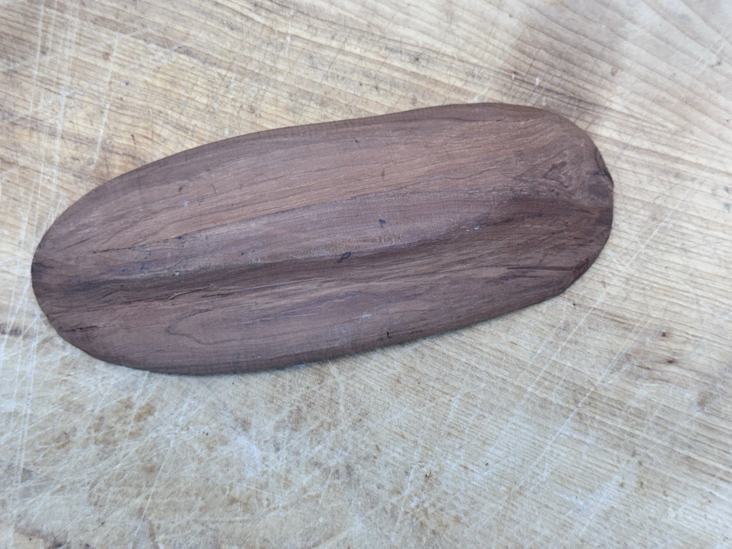 Hand Carved Wood Scoop Antique #1440