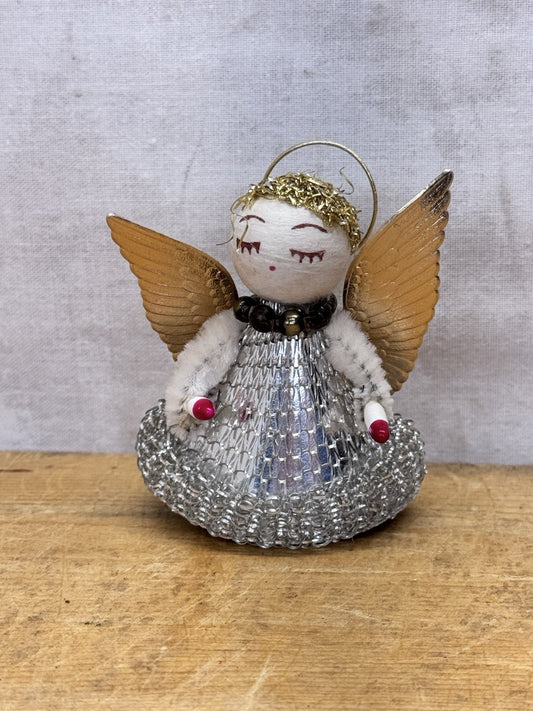 Antique Christmas Angel Ornament Japan  #1274