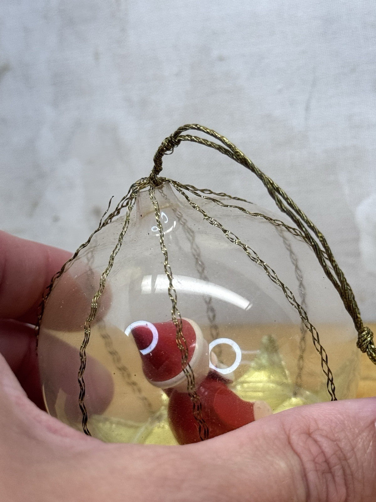 West Germany Santa Christmas Ornament #1055